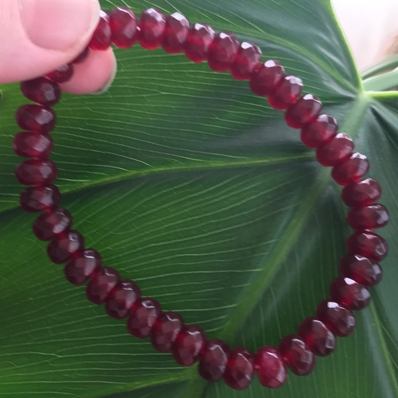 Gorgeous quality faceted Garnet bracelet - Picture 3 of 6